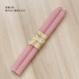 2pcs/set Nordic Long Rod Beeswax Candle Honeycomb Handmade Candles